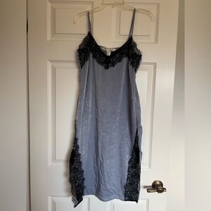 H&M Gray Dress with Lace Detail